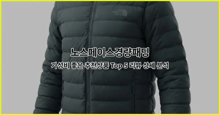 노스페이스경량패딩 가성비 좋은 추천상품 Top 5 리뷰 상세 분석