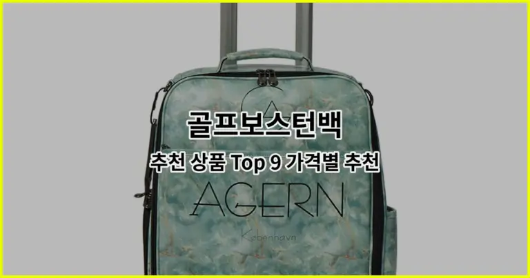 골프보스턴백 추천 상품 Top 9 가격별 추천