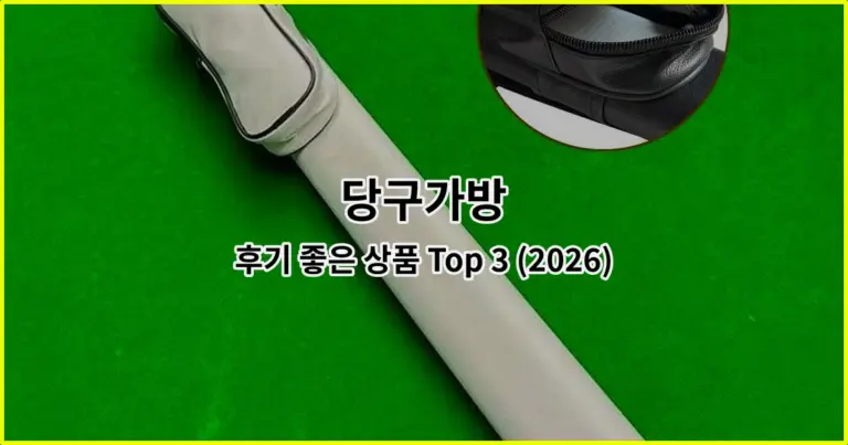 당구가방 후기 좋은 상품 Top 3 (2026)