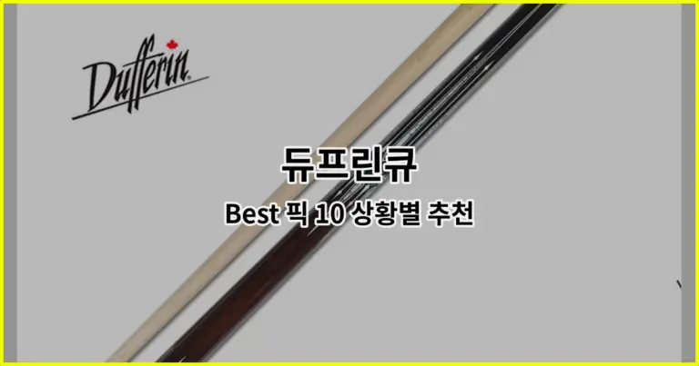 듀프린큐 Best 픽 10 상황별 추천