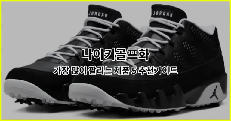 나이키골프화 가장 많이 팔리는 제품 5 추천가이드