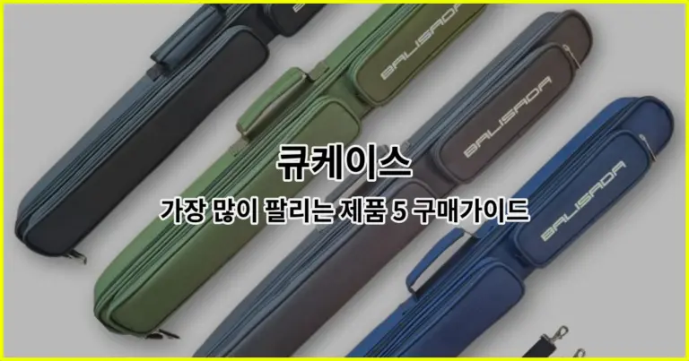 큐케이스 가장 많이 팔리는 제품 5 구매가이드